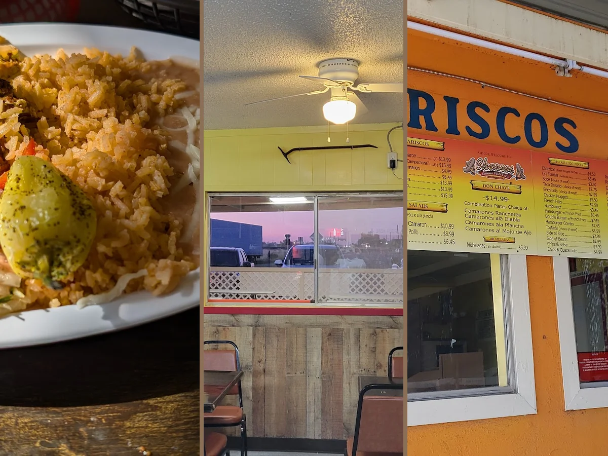 Mexican restaurant dining room with casual seating.